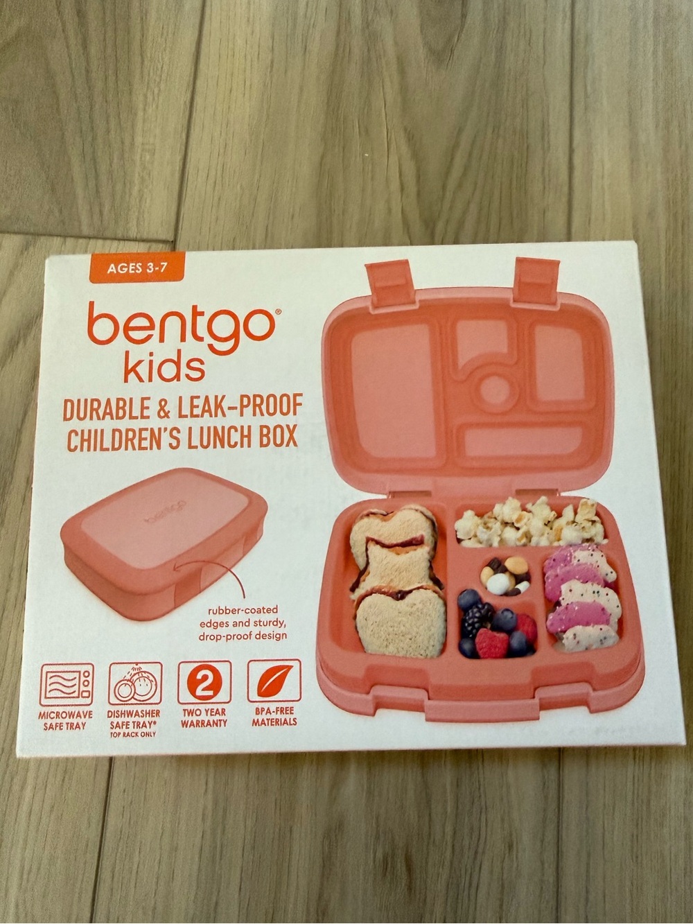 Bentgo Kids Durable Leak-Proof Lunch Box in Coral